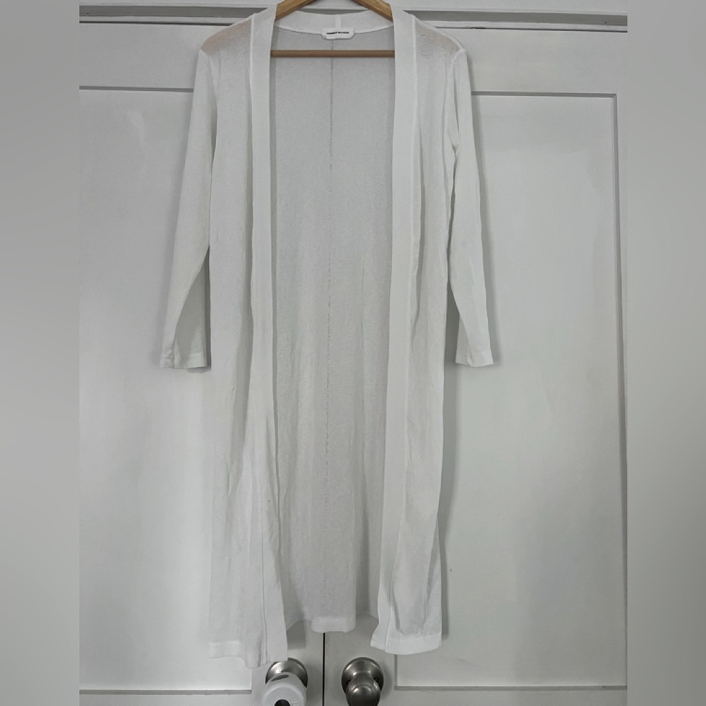 Goodnight Macaroon Open Front Sheer Cardigan